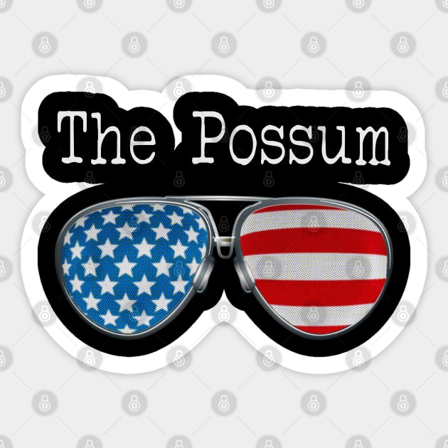 AMERICA PILOT GLASSES THE POSSUM Sticker by SAMELVES